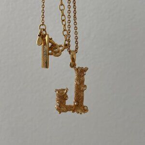 Oscar de la Renta 'J' Crystal Necklace